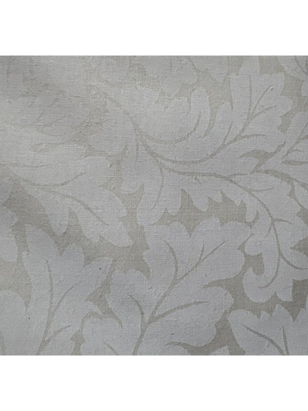 Cream Jacquard Fabric Subtle Leaf Pattern 1/2 yard x 46" Sewing Material